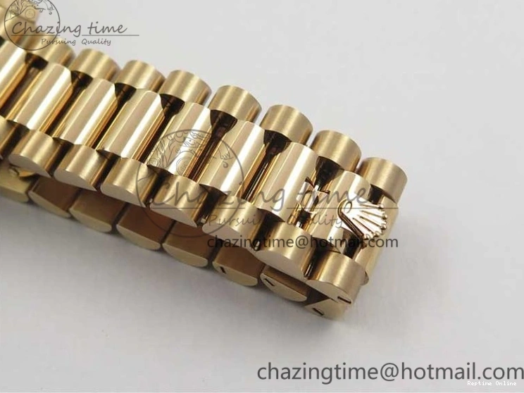 0111 Sophisticated Day-Date 36 RG 128239 Bp Maker Best Edition Silver Dial on RG President Bracelet 3132